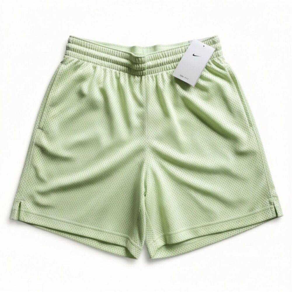 NWT Nike Standard Fit Women's Swoosh Fly Athletic Shorts Lime Ice Size S
